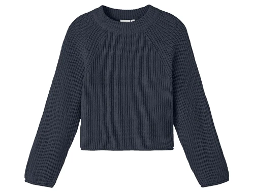 Name It dark sapphire loose short striktrøje